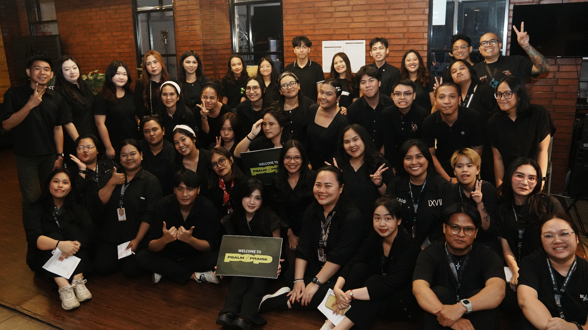 GVU event team group photo after production wrap.
